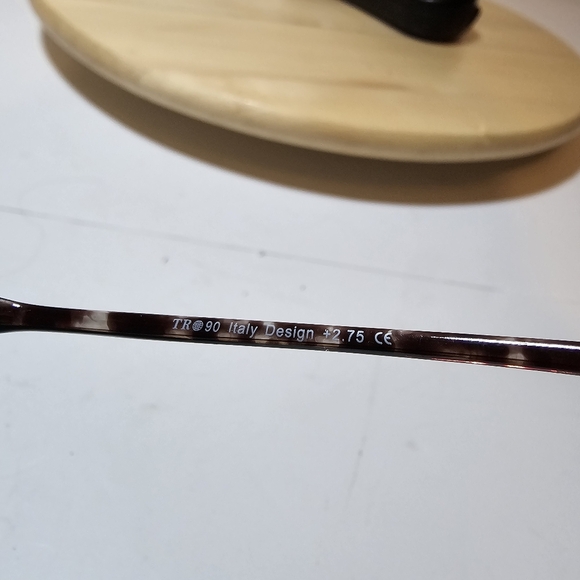 TR90 Italy Deigned +2.75 Tortoise Color Round Frames Only TR281-2 C26 43-22-135 - Picture 7 of 8
